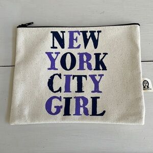 Pamela Barsky Cotton Canvas New York Girl Pouch